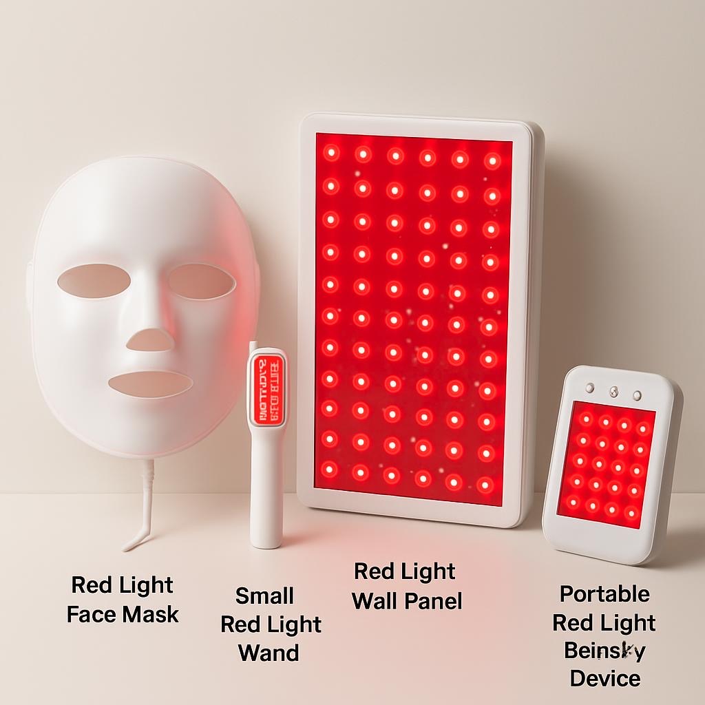 Various red light therapy devices